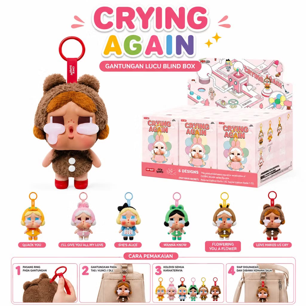 Gantungan blind box, contoh produk Pullboystore