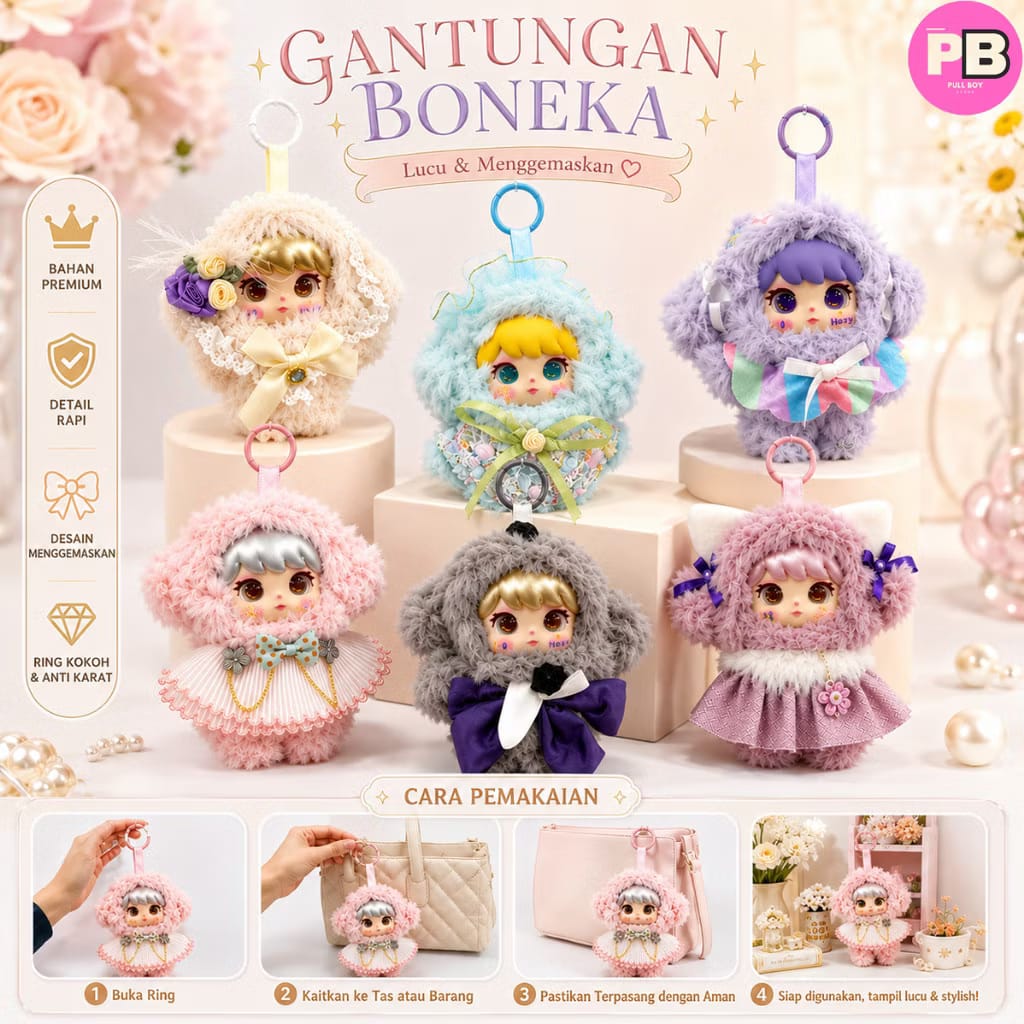 Gantungan boneka, contoh produk Pullboystore